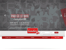 Tablet Screenshot of leadercard.com.br